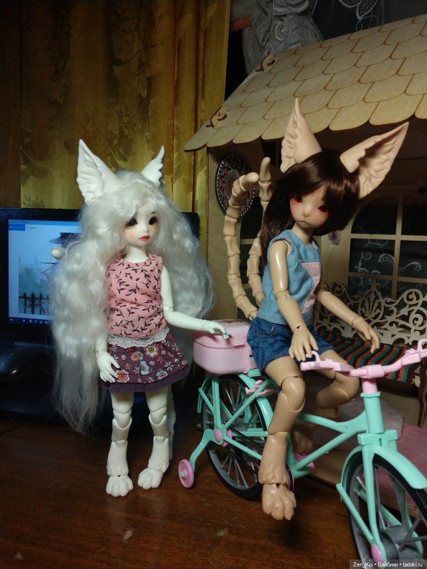 Велосипед 2 | Бэйбики Велосипед 2 — Куклы Dream Valley (Дрим Валлей): BJD (БЖД) (фото 6)
