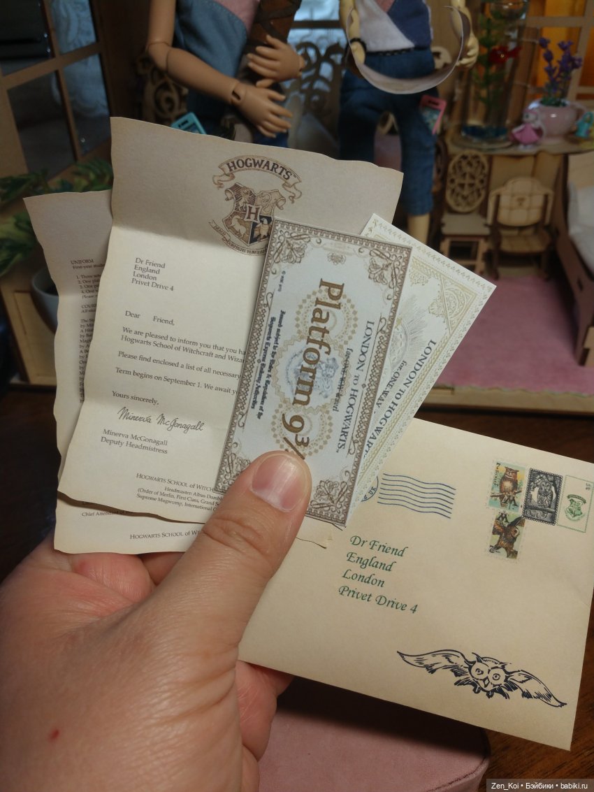 Письмо из Хогвартса — Фотоистории с куклами BJD (БЖД): сериалы