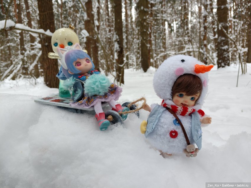 Зимний лес — Фотоистории с куклами BJD (БЖД): сериалы (фото 4)