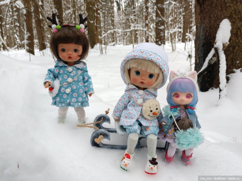 Зимний лес — Фотоистории с куклами BJD (БЖД): сериалы