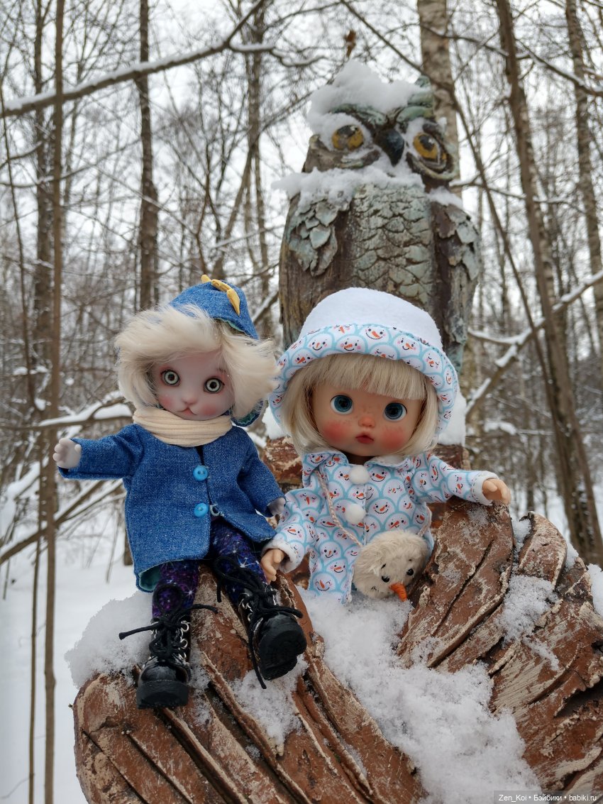 Зимний лес — Фотоистории с куклами BJD (БЖД): сериалы