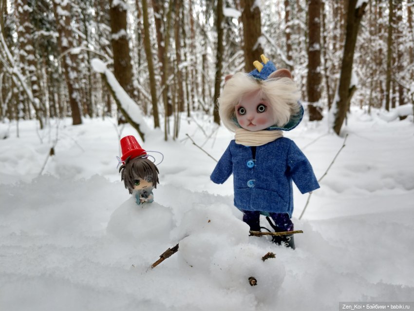 Зимний лес — Фотоистории с куклами BJD (БЖД): сериалы