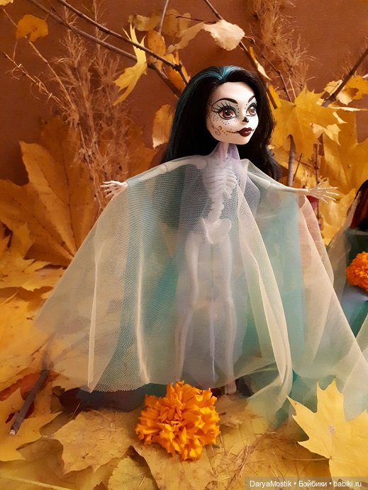 Осенняя зарисовка скелетными кисточками (фото 2)