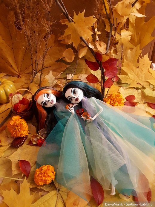 Осенняя зарисовка скелетными кисточками (фото 4)