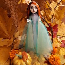 Осенняя зарисовка скелетными кисточками