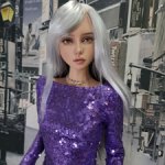 Платье из ткани с мелкими пайетками