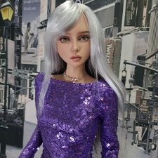 Платье из ткани с мелкими пайетками