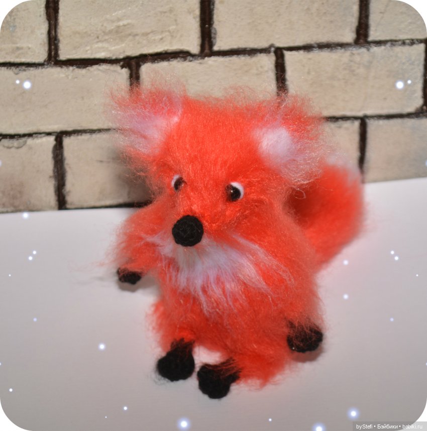 Лисица Пуховица моя — Вязаные игрушки и амигуруми: крючком