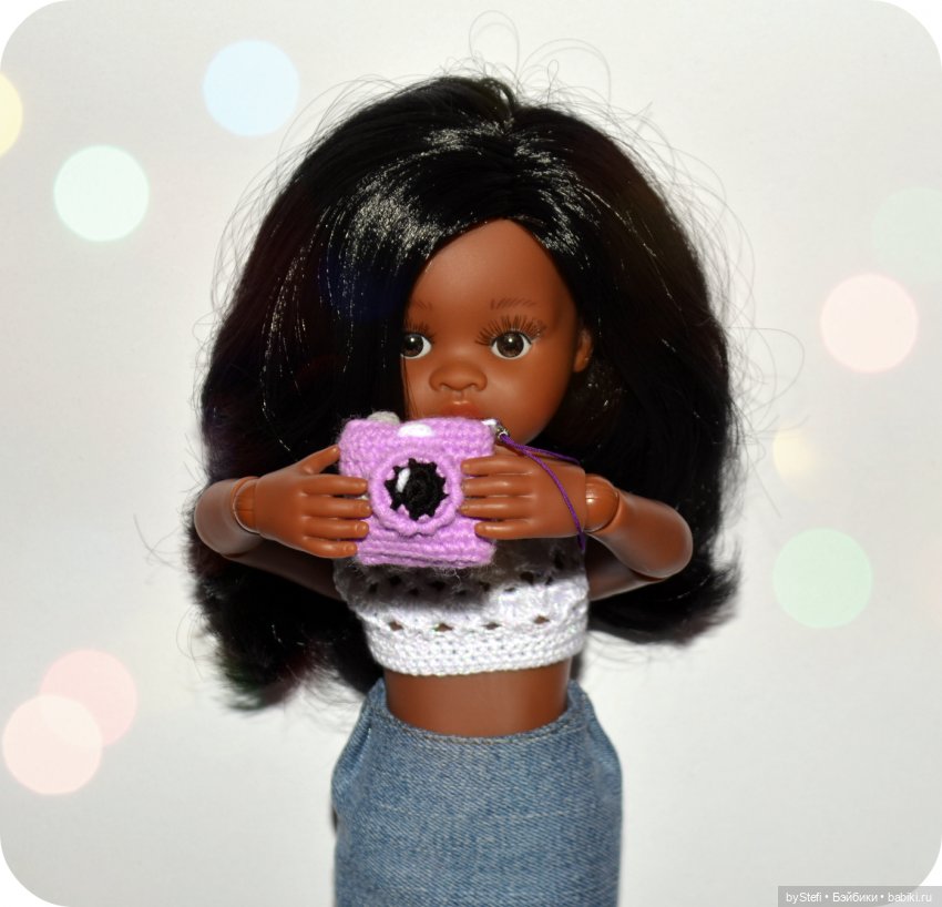 Фотоаппарат для кукол Paola Reina/игрушек. Или просто брелок. Крючком (фото 2)