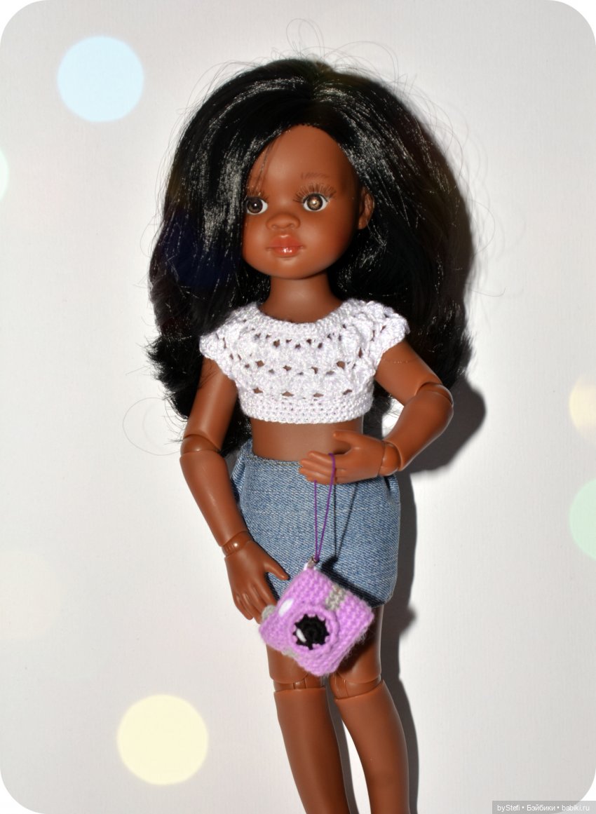 Фотоаппарат для кукол Paola Reina/игрушек. Или просто брелок. Крючком (фото 6)