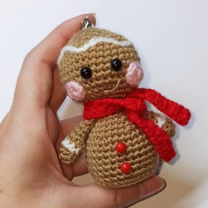 Пряничный человечек. Ёлочная игрушка ручной работы