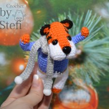 Тигрик Семён Семёным. С элементами жаккарда. Символ 2022