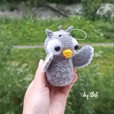 Совушка Оливия. Ёлочная игрушка или брелок
