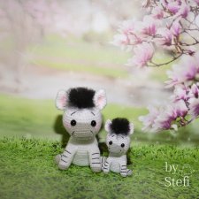 Покажу ещё 2 зёбрика. Дарят весеннее настроение. Или летнее