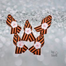 Брошечки к 9 мая. Хотелось изобразить весеннее цветение деревьев