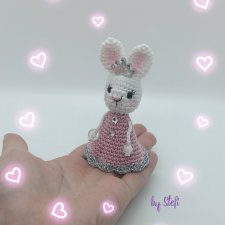 Зайка Принцесса. Ёлочная игрушка. Колокольчик) Символ 2023