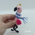 Фламинго) Брелок или ёлочная игрушка :)