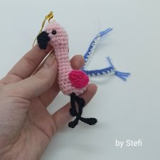 Фламинго. Брелочек или ёлочная игрушка