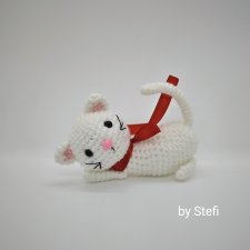 Покажу котика Плюс делюсь описанием вязания