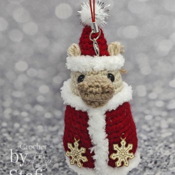 Лошадка (конь) в костюме Деда Мороза