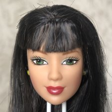 Голова Barbie star skater Michelle Kwan