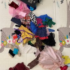 Закрома отчего дома или моя семья Mattel part 3 платья в шампанском