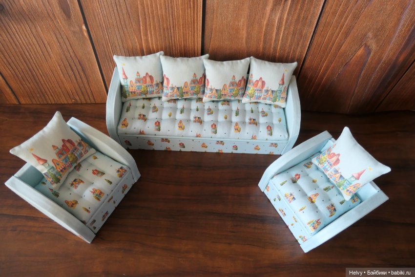 Мягкая мебель для кукол — Мебель для кукол и домиков: фото