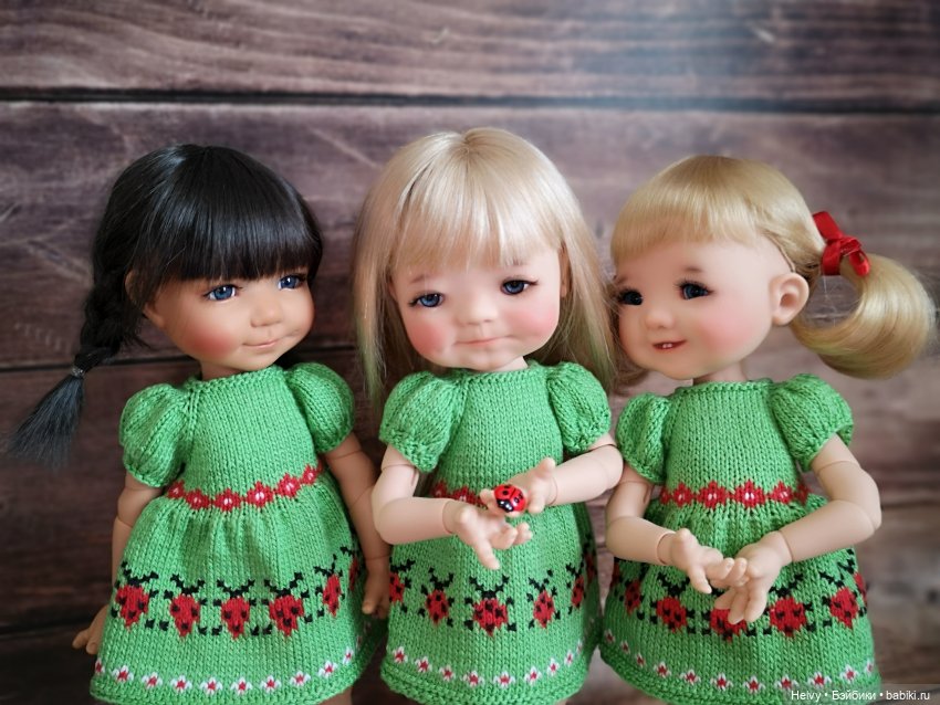 Платья с божьими коровками для Медовят