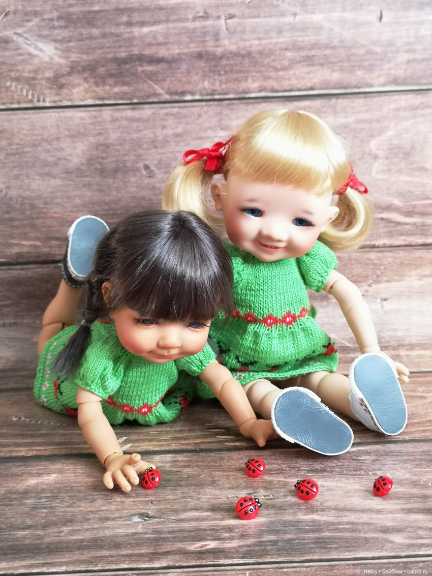 Платья с божьими коровками для Медовят