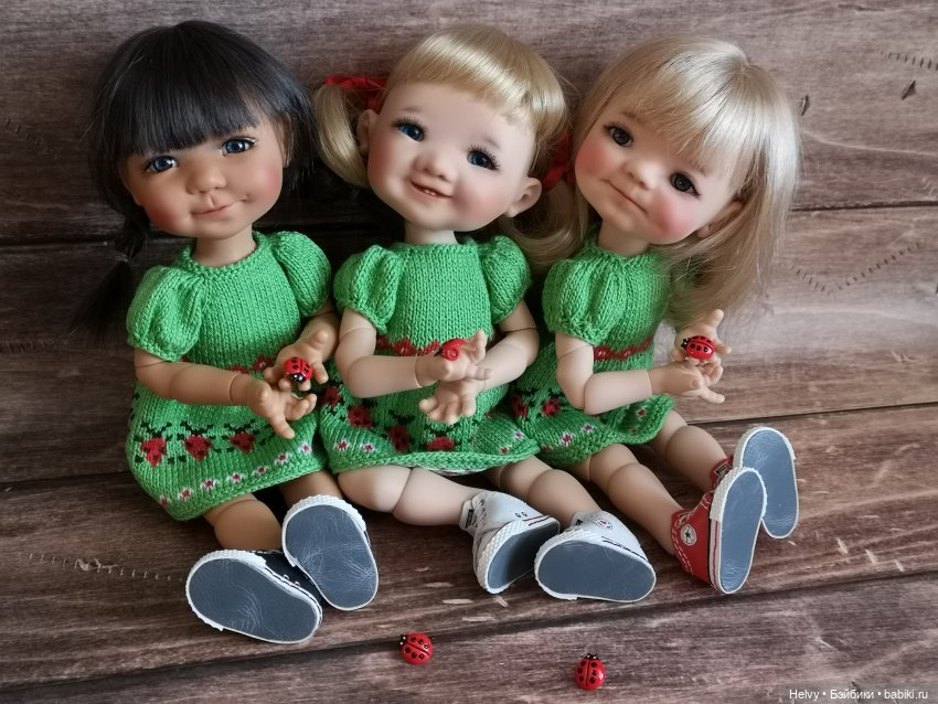 Платья с божьими коровками для Медовят