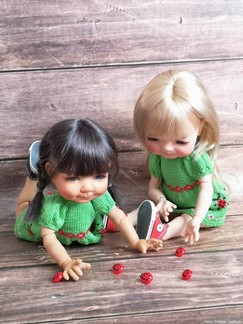 Платья с божьими коровками для Медовят