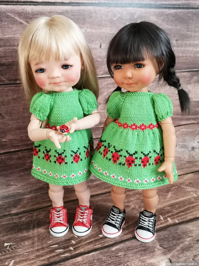 Платья с божьими коровками для Медовят