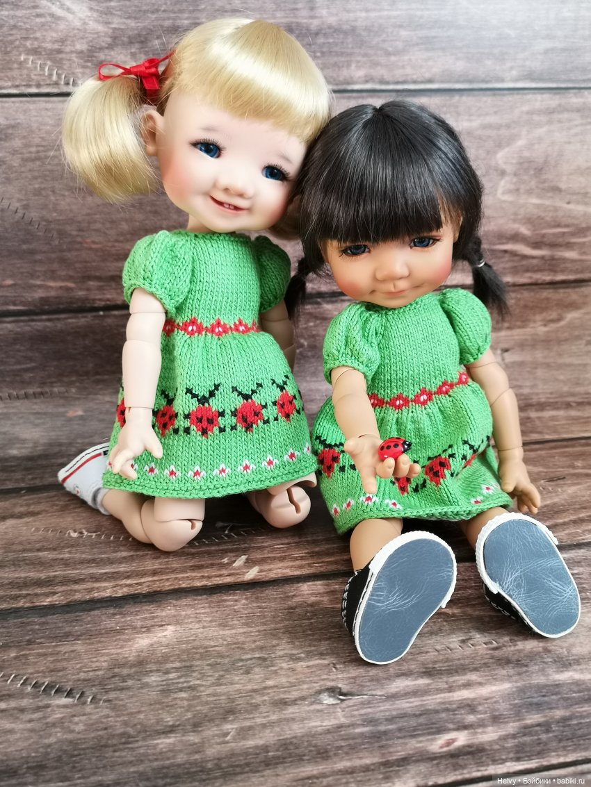 Платья с божьими коровками для Медовят