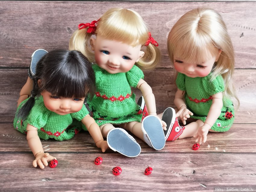 Платья с божьими коровками для Медовят