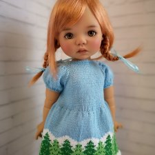 Платье с елочками для Meadowdolls 46 см