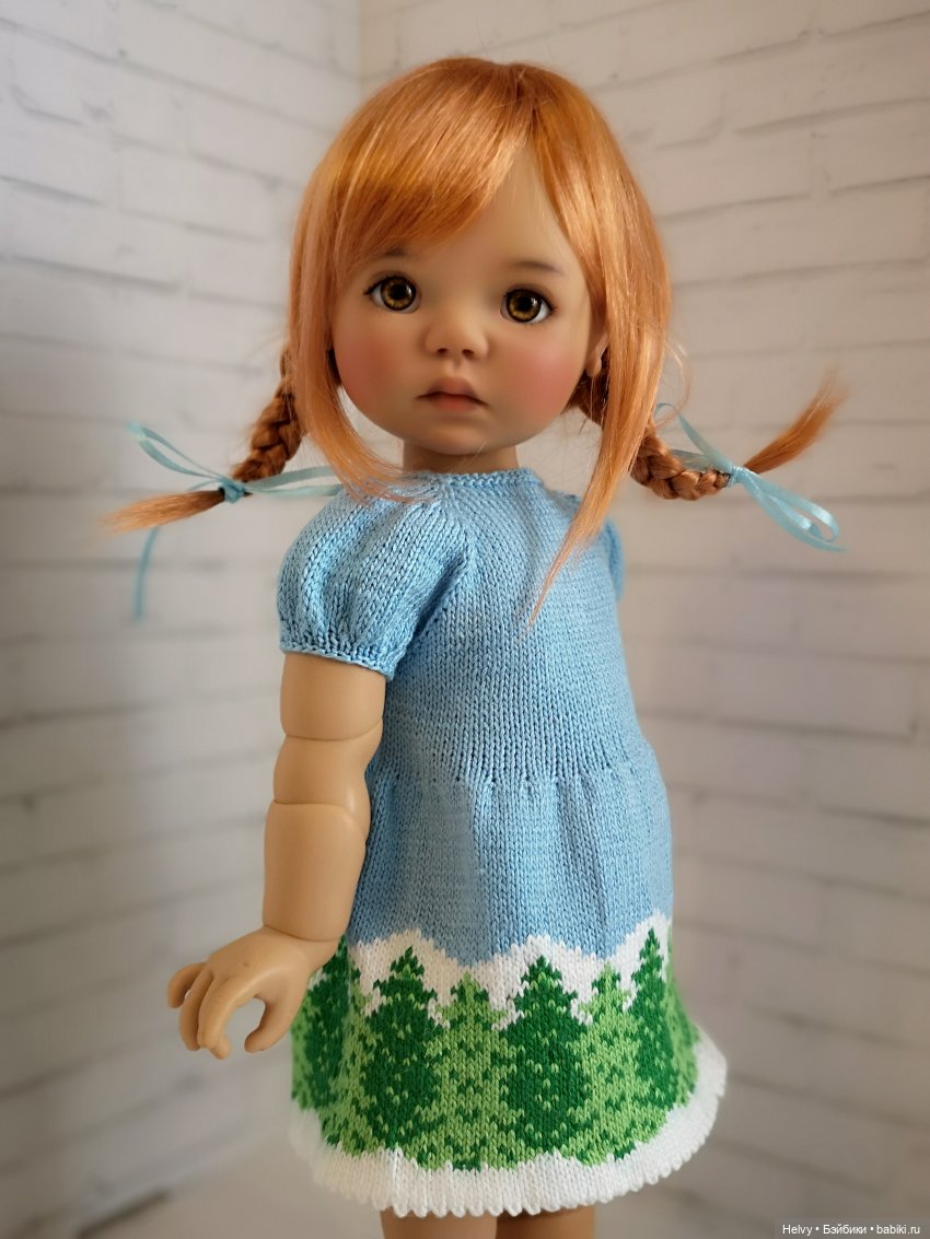 Платья с ёлочками для Meadowdolls и Little Darling (фото 4)