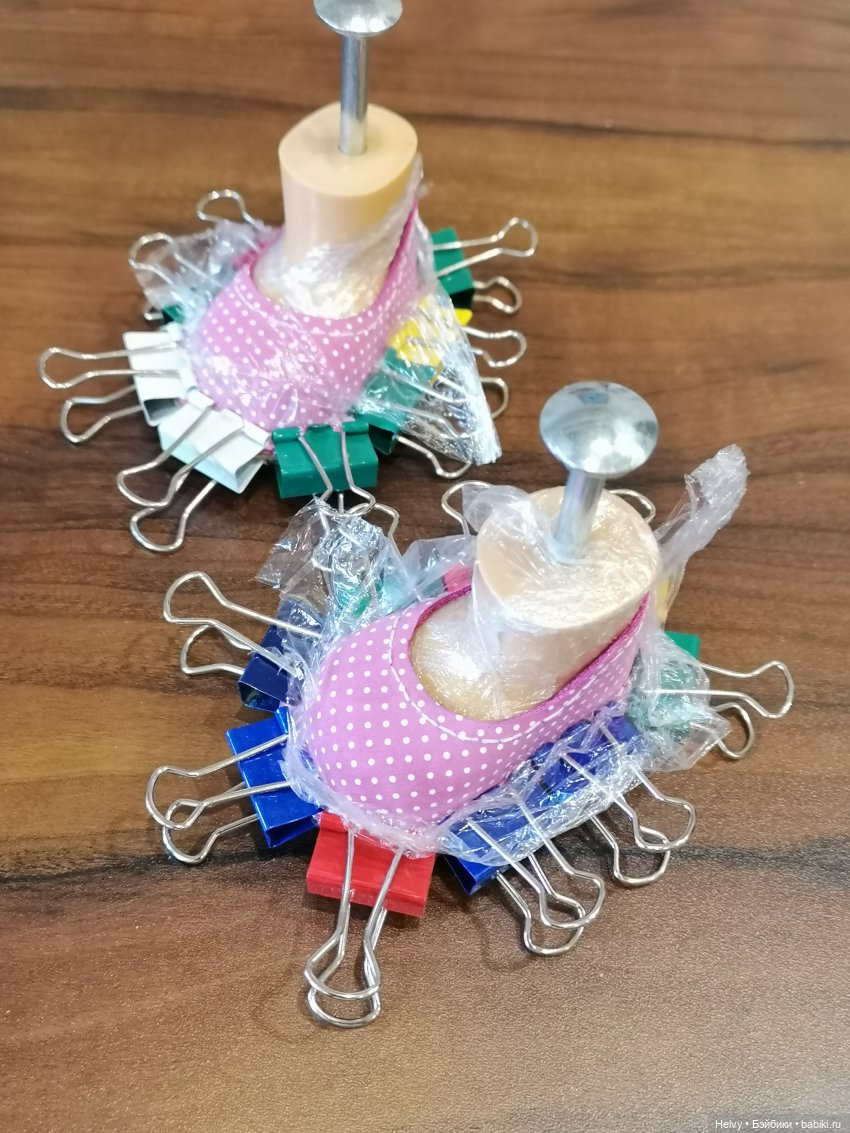 Два способа сделать туфельки для куклы