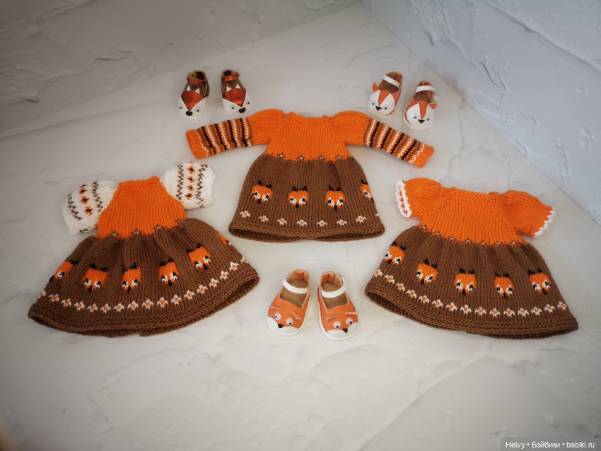 Платья с лисичками для Медовят