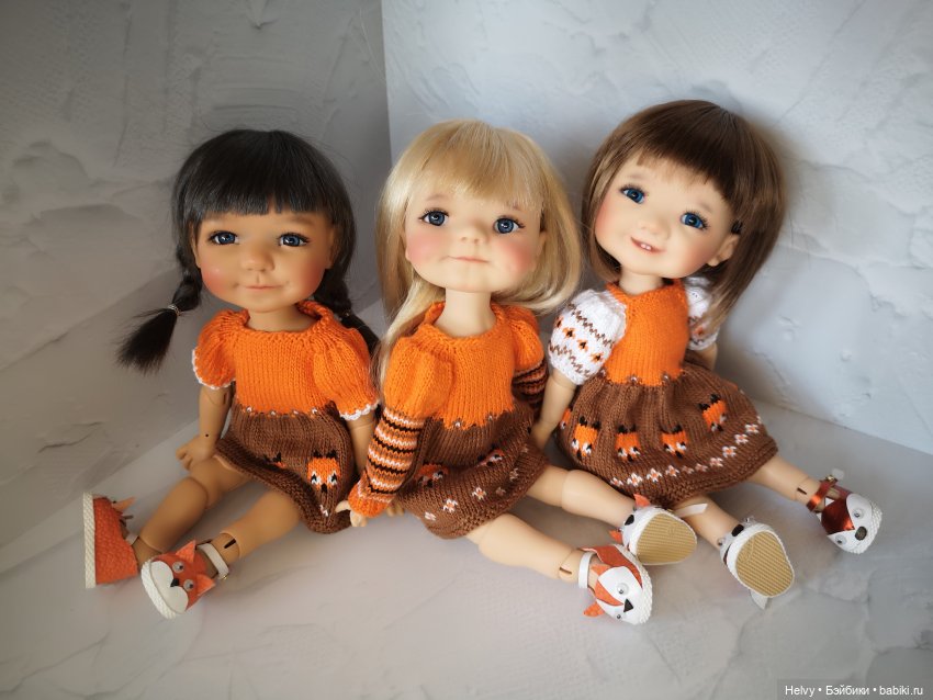 Платья с лисичками для Медовят