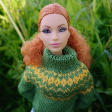 Свитер лопапейса для Barbie, Integrity toys и похожих по размеру кукол