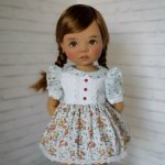 Платье для BB Meadowdolls, для кукол ростом 46 см