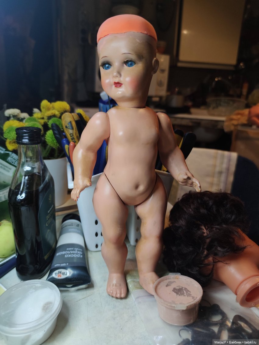 Должок — Реставрация и преображение кукол: ремонт (фото 6)