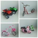 Транспорт для кукол разных размеров.