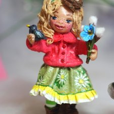 Ватная игрушка Весняшка