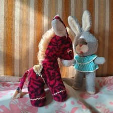 ССССР Мягкая Игрушка Заяц Зайчик Осёл Ослик