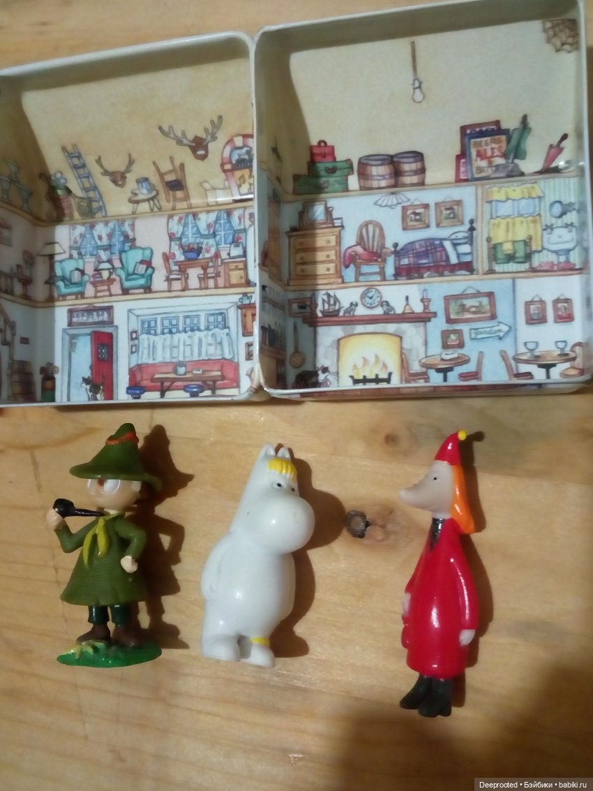 Снусмумрик из киндера, Филифьонка из набора и фрекен Снорк тоже