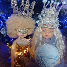 Little owl & Blue jay: новогодняя фотосъёмка