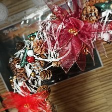 Рождественский веночек и мягкие ёлочные украшения в детский сад