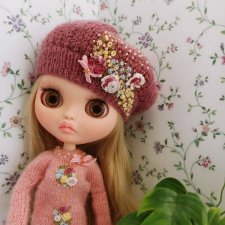 Вяжу куколкам..  Розовый