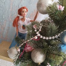 Как мы с Линой творили и елку украшали